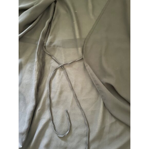 Nine and Company Womens Sheer Black Wrap Intimates Robe sz M - Picture 7 of 7